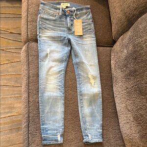 Women's Blue Distressed Jeans
